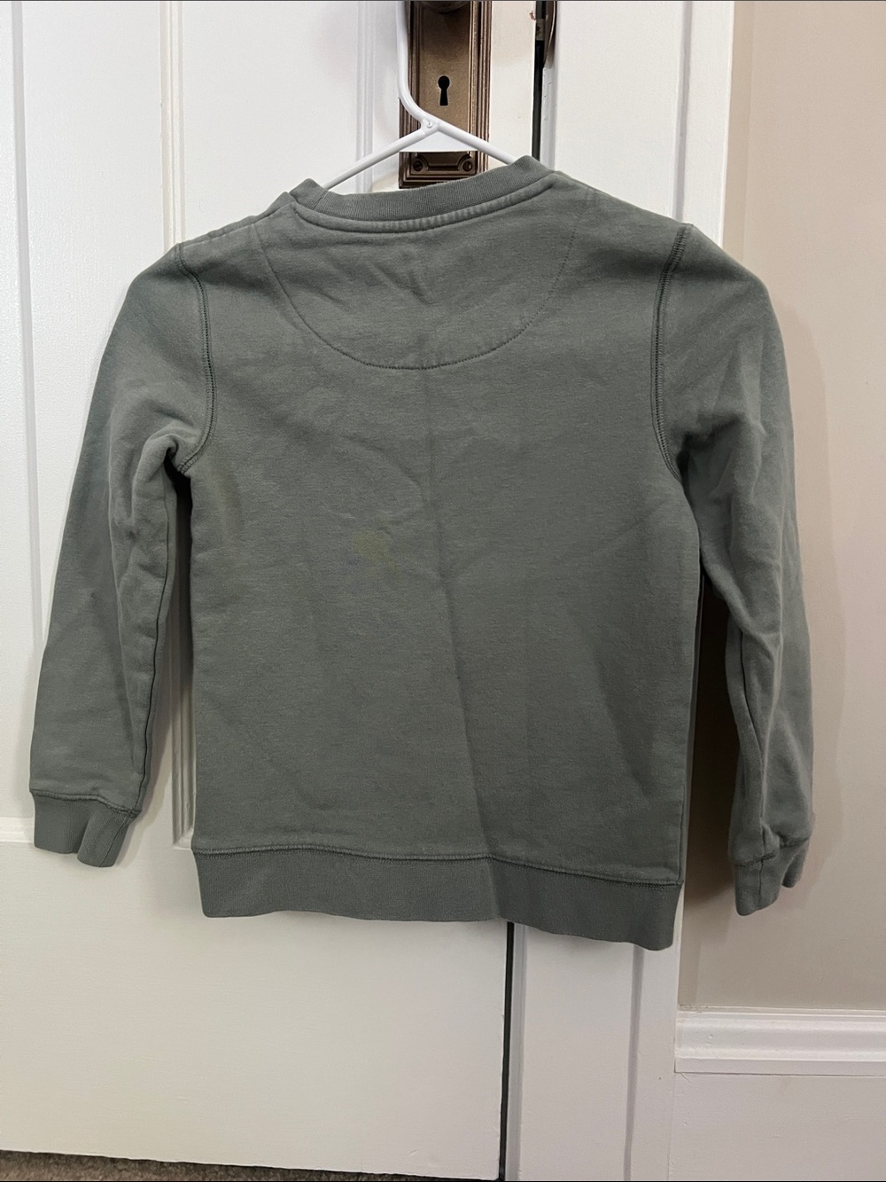 Mini Boden Olive Green Dinosaur Embroidered/Graphic Sweatshirt - Picture 3 of 3